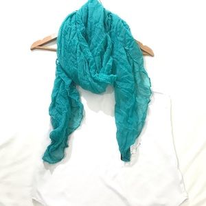 Teal blue scarf